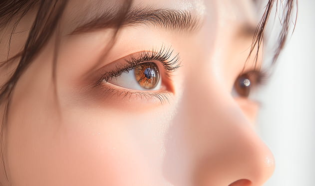 角膜を削らず温存するため、ドライアイのリスクを軽減